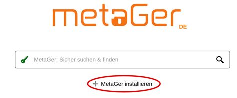 metager installieren|MetaGer (Meta